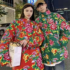 902情侣组合装棉衣外套保暖防寒男女东北大花袄风汉服团队服，男装棉衣，星座115A(原星座507）