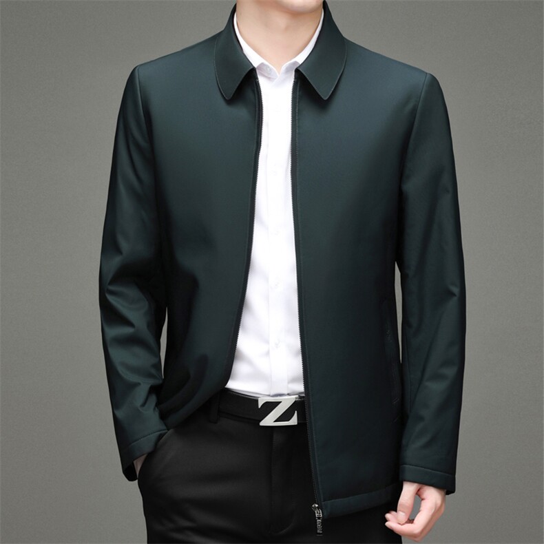 21年冬季新款休闲时尚加厚保暖男士90%白鸭绒羽绒服外套图片