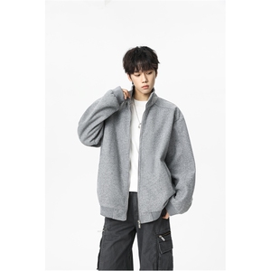 可二开 内里可拆卸 显瘦肩宽拉链飞行夹克短款休闲外套JK2701 P70图片