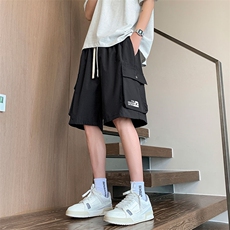 短裤男青年夏季新品港风宽松冰丝大码工装五分裤DK8856-P32，男装牛仔裤，星座214-3
