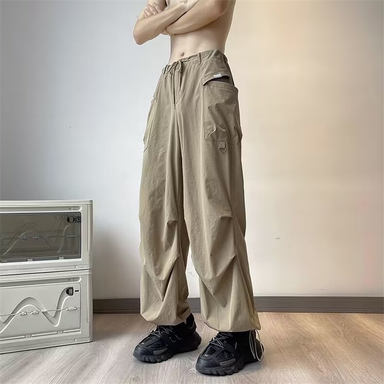 美式潮牌机能多口袋工装裤男款高街宽松直筒休闲长裤A799-P38,男装休闲裤,星座1109-3