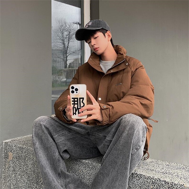 1506-1/159/P340新标90白鸭绒男女百搭美式街头羽绒服，男装羽绒服，星座1506-1