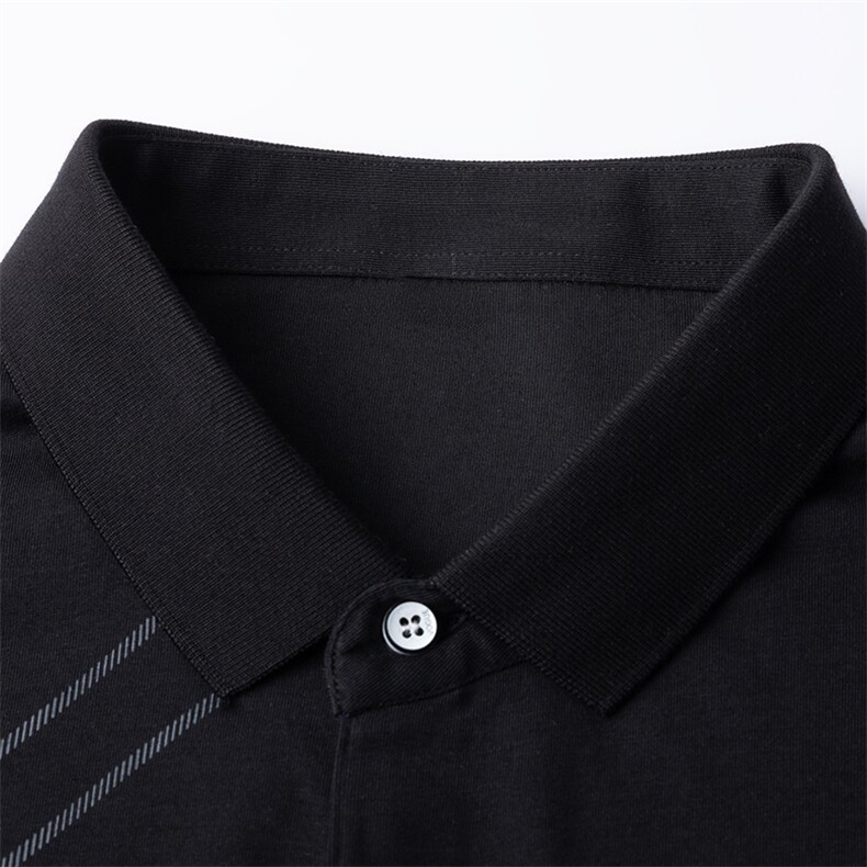 短袖t恤夏季新款T恤上衣服饰翻领条纹中年男士打底潮纯色上衣男装,男装T恤,电商B212（原钱塘6029）
