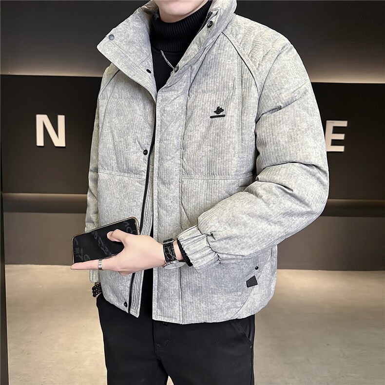 M-3XL B353 9902 P200 灰立领2025冬羽绒服【标50控活动价298】图片