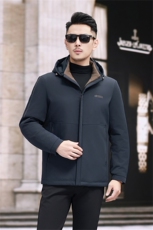现货新款中年轻薄羽绒服外套男士秋冬季可拆卸帽子羽绒服夹克，男装夹克，钱塘723