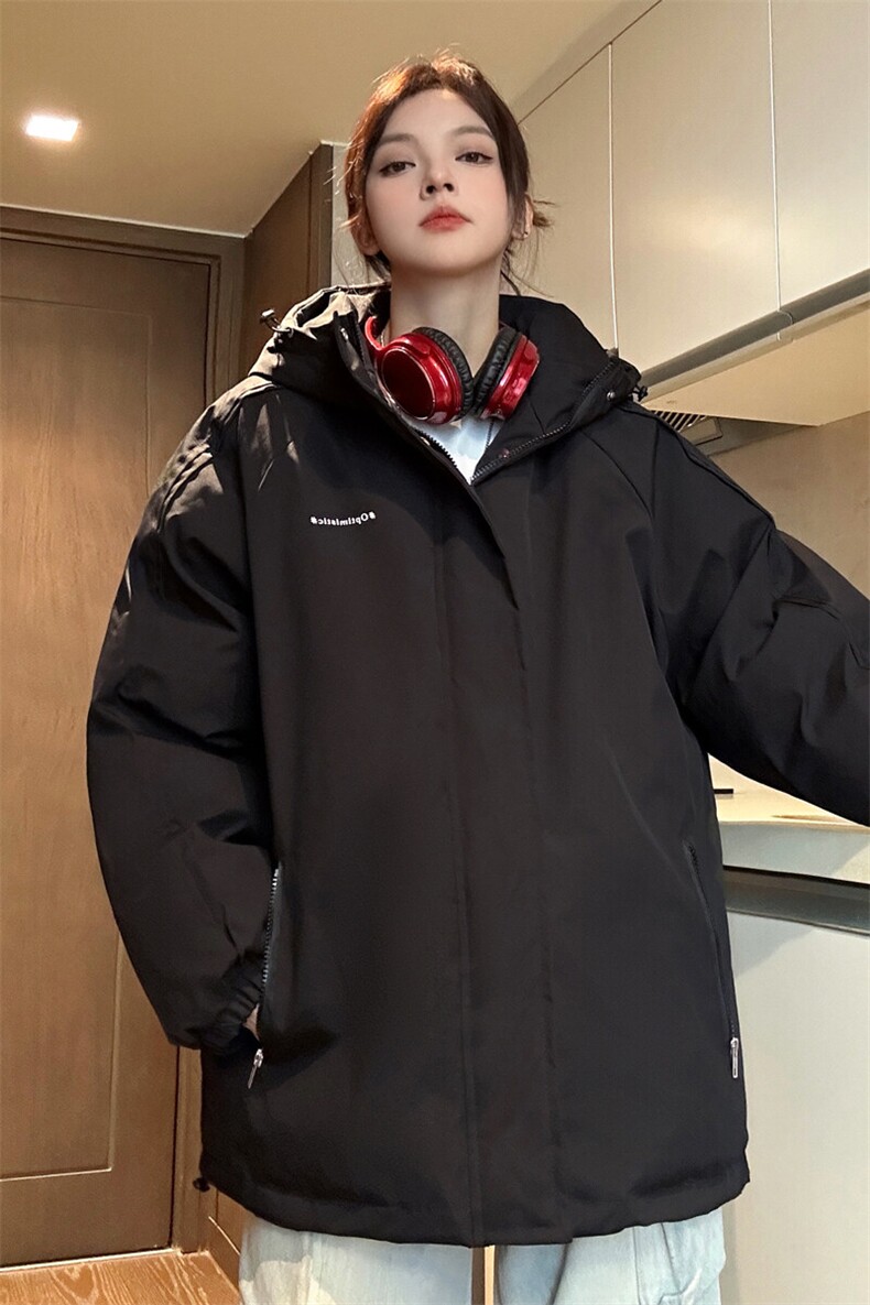 中性风！冬装新款防水棉衣美式宽松情侣装棉服外套女23075-P118,女装棉衣/棉服,电商C213(原B265)
