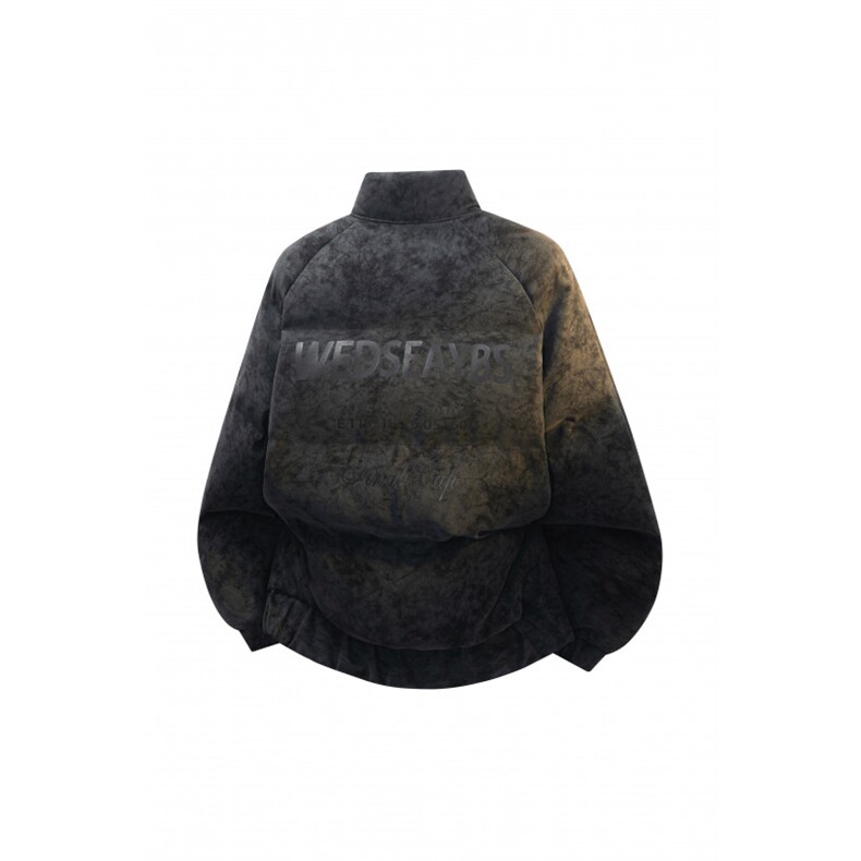 100聚酯PU皮棉服冬季宽松港风棉衣立领3D棉袄特P110控188MY252,男装棉衣,电商B370