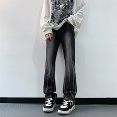 秋季美式ins高街hiphop微喇扎染牛仔裤货号K2313P55控78，男装牛仔裤，电商A063