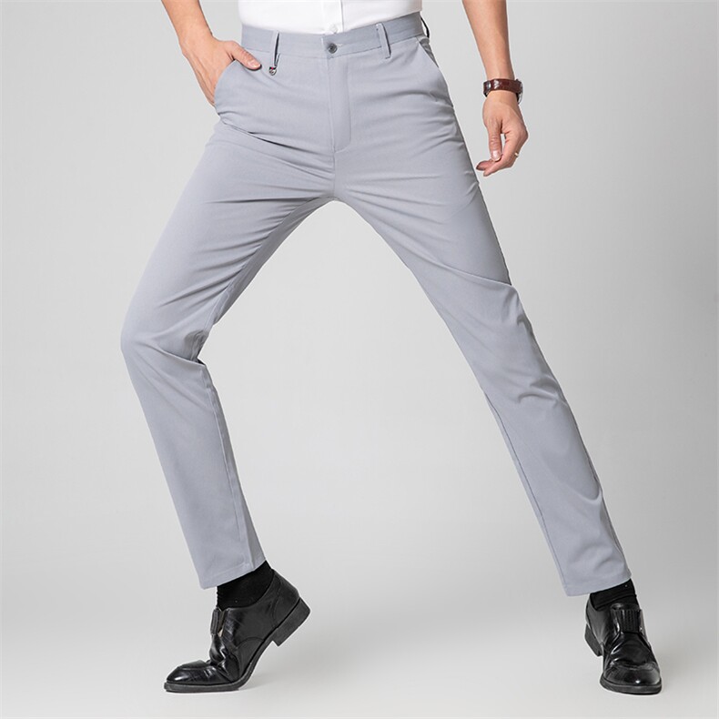 L608高弹2021年夏季新款商务休闲高端修身男裤西裤，男装西裤，电商B360