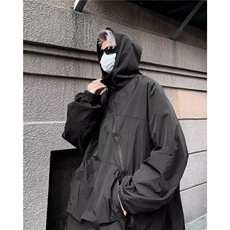 2025春季夹克男外套拉链宽松冲锋衣夹克潮设计感外套W6407-P46，男装夹克，星座412-3