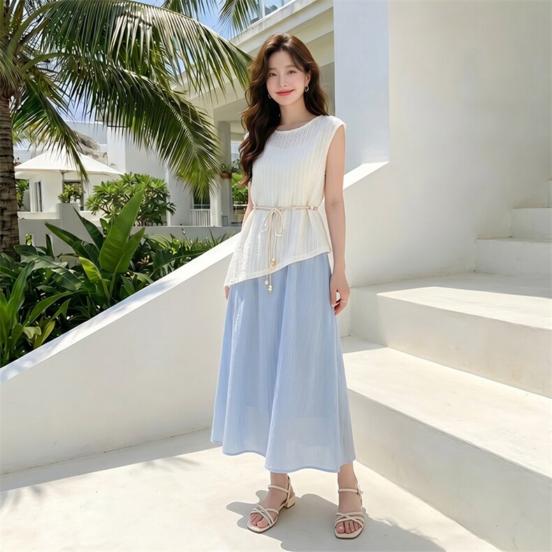 套装女夏季清爽两件套,女装套装/套裙,芙芮