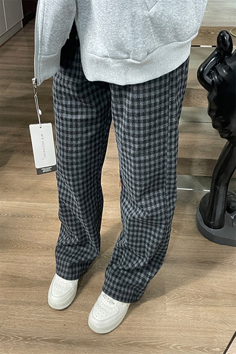 高街潮流宽松休闲裤潮牌小香风直筒裤A086-HK52131-P45,男装休闲裤,电商基地A086