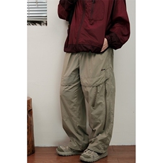 山系春秋季宽松直筒束脚裤男立体裁剪多口袋休闲裤男女YK38，男装休闲裤，星座1116A（原606A-3）