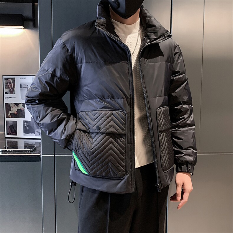 立领款白鸭绒新标50绒保暖休闲大口袋款B226-9009-P195,男装棉衣,电商A210