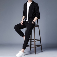 F60683930钱塘2020-1时尚休闲简约中青年男士拉链连帽卫衣P115，男装卫衣，钱塘207-1