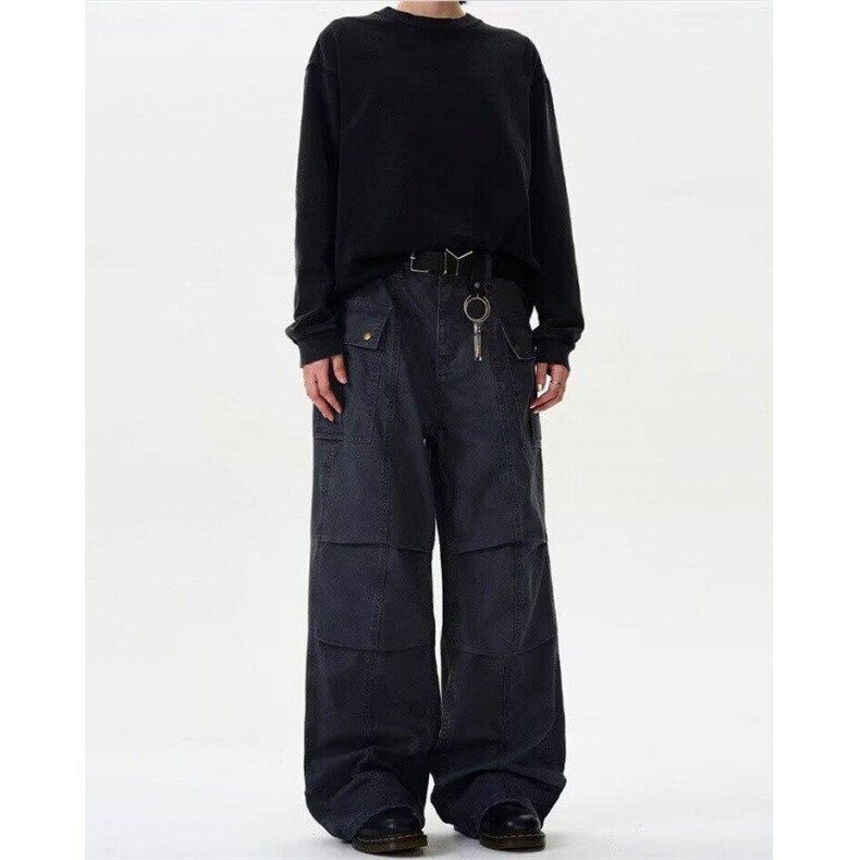 时尚伞兵工装裤长裤子休闲裤原宿潮流气质ins文艺，男装休闲裤，星座716-3