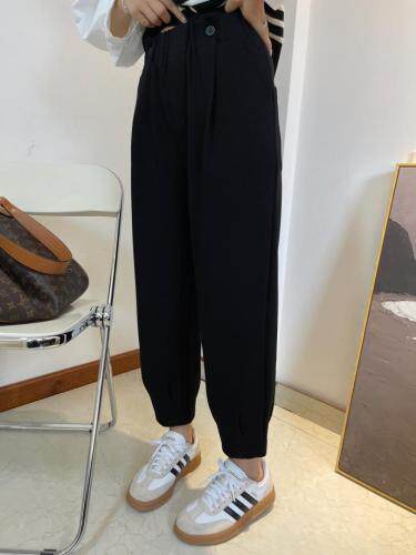 7093#四扣卫裤，女装休闲裤，续加 XJ