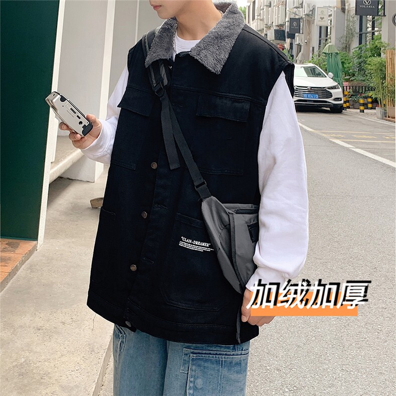 MJ227J-p68-限价98M-5XL抖音情侣棉马甲加绒大码羊羔毛cityboy，女装马甲，星座116