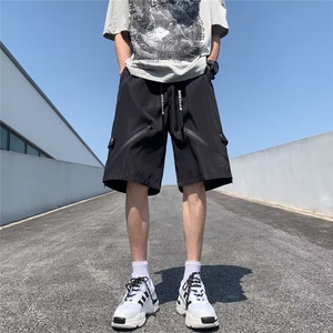 直筒男休闲裤工装裤宽松型青春流行潮五分裤DH930P35图片