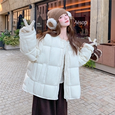 【现货】数据好甜美中长款90白鸭绒外套2C327-9939P295控428，女装羽绒服，2C327