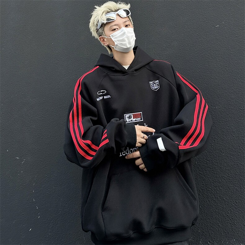 卫衣男连帽春秋季ins港风宽松潮牌花百搭外套新款WY0853-P50,男装卫衣,星座308B-2