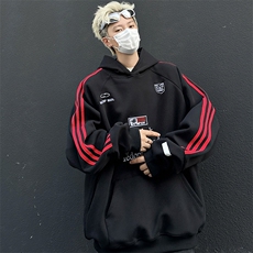 卫衣男连帽春秋季ins港风宽松潮牌花百搭外套新款WY0853-P50，男装卫衣，星座308B-2