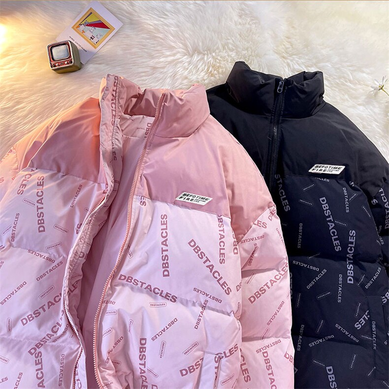 新款双面穿棉服宽松时尚港风青少年棉袄外套MY20815P-60,男装棉衣,电商A128