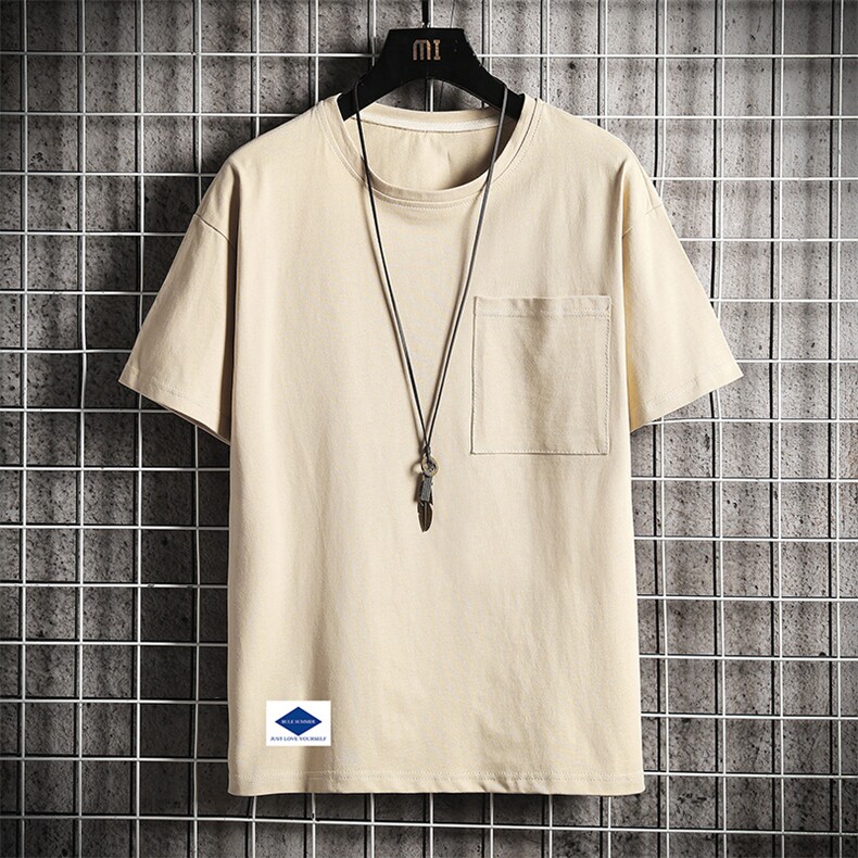 DX24061-P25大口袋百搭短袖t恤男大码半袖体恤上衣服,男装T恤,电商A040A