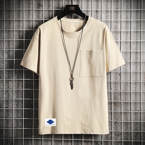 DX24061-P25大口袋百搭短袖t恤男大码半袖体恤上衣服图片