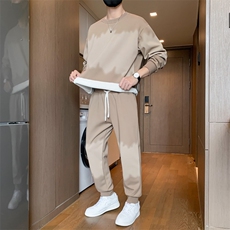 TK17-P70新款男生套装学生印花卫衣青少年拼色上衣大童裤子，男装休闲套装，星座507A（原星座306B-2）