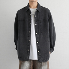 牛仔外套男装2026春季新款高级感宽松休闲品质外套J803P110，男装夹克，星座914