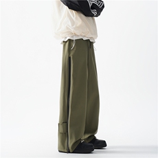 抖音品质秋季新款机能户外拉链宽松冲锋裤B315-K24302-特p35控68，男装休闲裤，电商B315