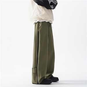 抖音品质秋季新款机能户外拉链宽松冲锋裤B315-K24302-特p35控68图片
