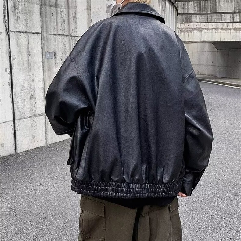 春秋潮牌复古机车pu皮衣男美式高街痞帅夹克1001-1-PU906-P75,男装夹克,星座1001-1