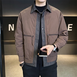 标50白鸭绒夹克式拼接轻薄男装羽绒服B317-Y6701-P195258图片