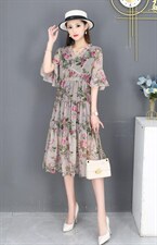 碎花连衣裙，女装连衣裙，依启蒙(1F)