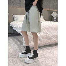 网眼短裤男女夏季2025侧边拉链速干工装裤子休闲五分裤K6395-P34，男装牛仔裤，星座412-3