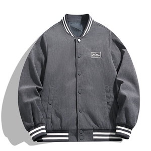 复古日系潮牌棒球服春秋季新款刺绣灯芯绒夹克外套男青年JK85-P50图片