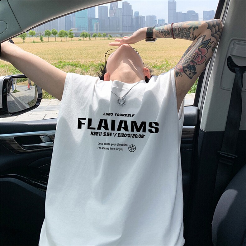 可48小时发货支持抖音得物来样二开240克重磅美式纯棉背心无袖t恤，男装背心/马甲，电商A486