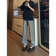 现货水洗复古宽松直筒牛仔裤男K5806-P50控78，男装牛仔裤，星座205