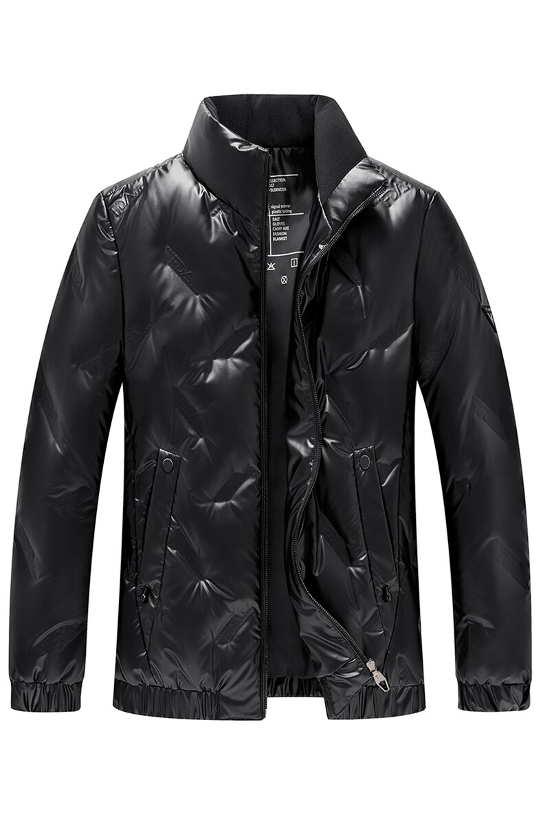 2023冬季新款羽绒服男保暖外套80白鸭绒纯色休闲立领AJY9806-P180,男装羽绒服,电商B212（原钱塘6029）
