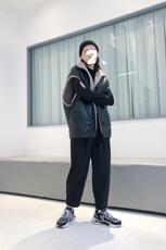设计双面穿羊羔毛皮马甲，意法3277SFR，女装马夹，S·F·R