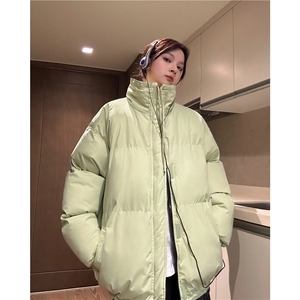 中性冬季跑量款宽松加厚纯色棉衣潮休闲保暖外套XZ811A-MF988-P90图片