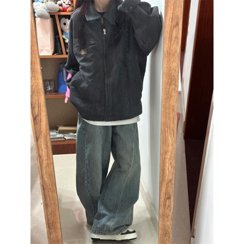 【有货】底特律夹克男款春秋美式水洗做旧短款工装外套Y188LL-P75,男装夹克,星座1007（原301D）