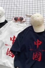 Q11198-P30春夏季七分袖t恤男大码五分袖男短袖中袖小清新，男装T恤，电商A040