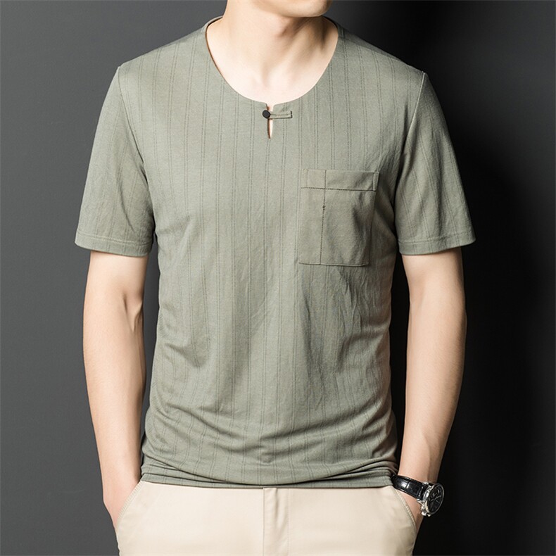 风纯棉T恤短袖男2023夏季棉麻潮流半袖圆领上衣服BL8025-P60,男装T恤,星座1105-3