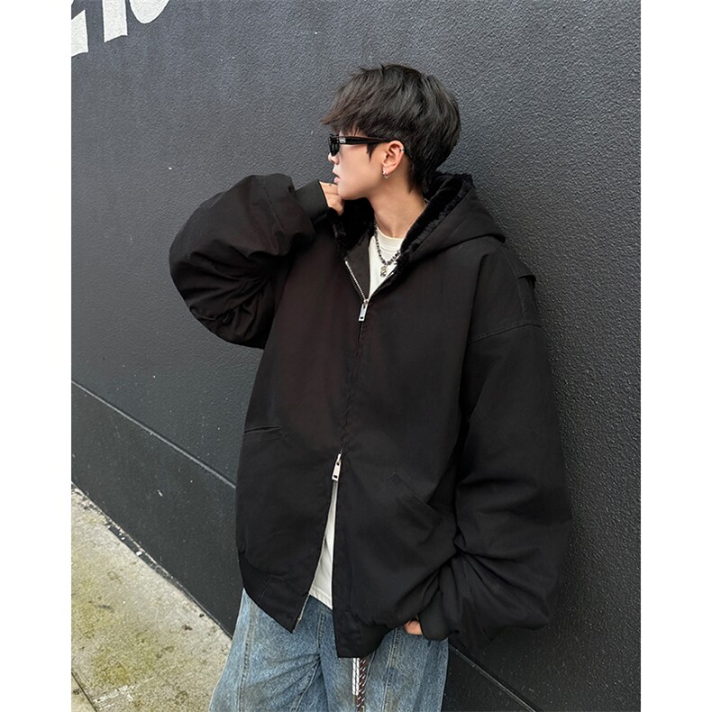 冬季加绒加厚棉衣外套男工装水洗棉服夹克M06155-P125,男装夹克,星座308B-2