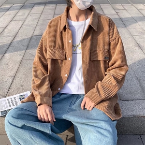 男春季衬衫灯芯绒衬衫外套C539P40图片