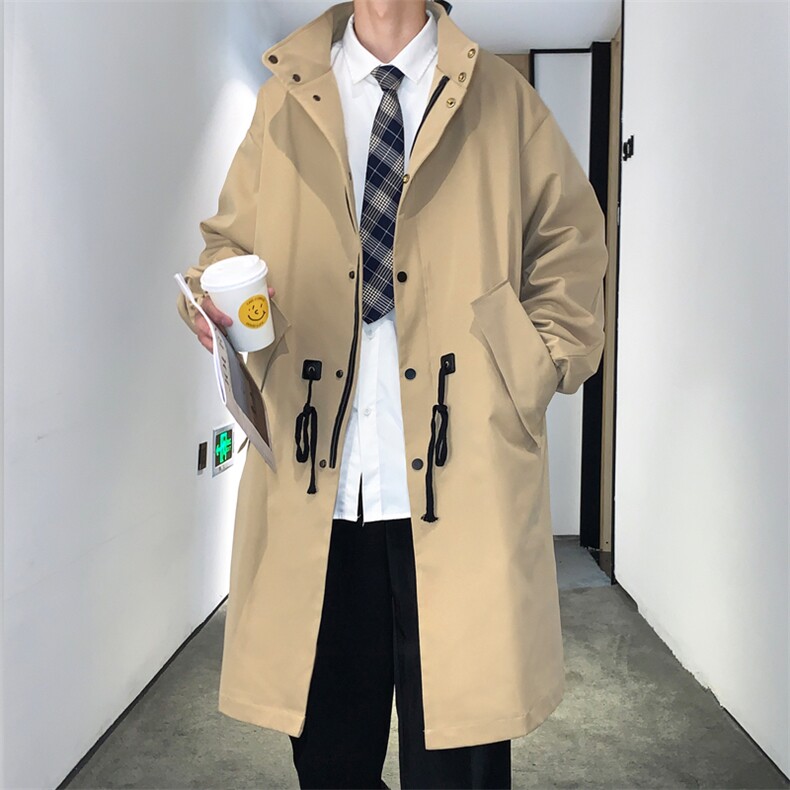 数据好长年大货风衣男中长款大衣男夹克男外套男F404款P105港风C,男装夹克,星座401