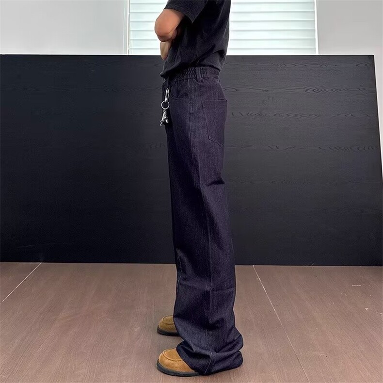 美式设计感多口袋百搭裤子复古宽松直筒阔腿休闲工装裤男,男装工装外套,星座506A